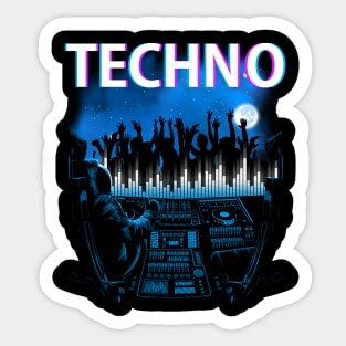 Techno Astronaut Sticker